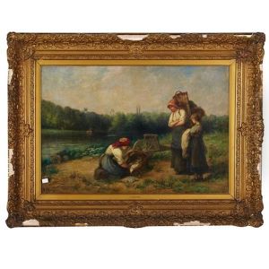Fieldworkers Tending Baby