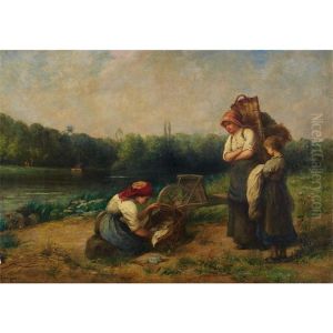 Fieldworkers Tending Baby by Pauline Elise Leonide Bourges