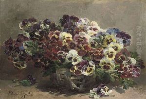 Pansies In A Basket