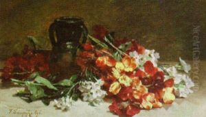 Giroflees Et Fleurs Blanches Giroflees Et Fleurs Blanches