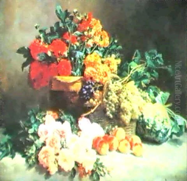 A Still Life Of Fruit And Flowers - view 1