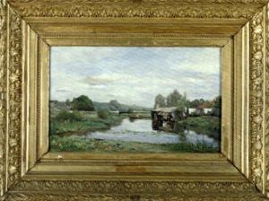 Bord De Riviere by Francois Edouard Bournichon