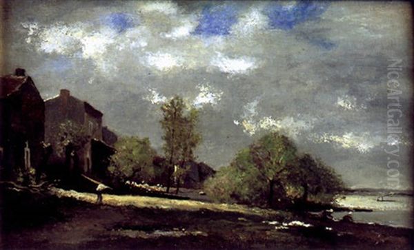 Lavandiere En Bord De Riviere - view 1