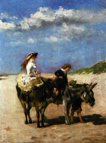 Ezelrit Op Het Strand - view 1