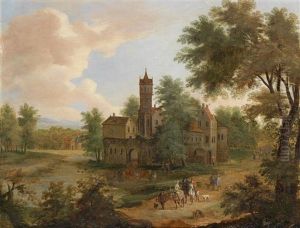Landschaft Mit Einer Jagdgesellschaft