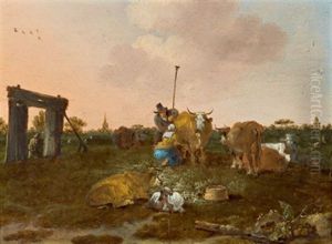 Landschaft Mit Hirtenszene by Pieter Bout