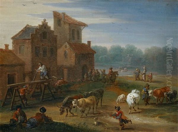 Dorfliche Szene - view 1