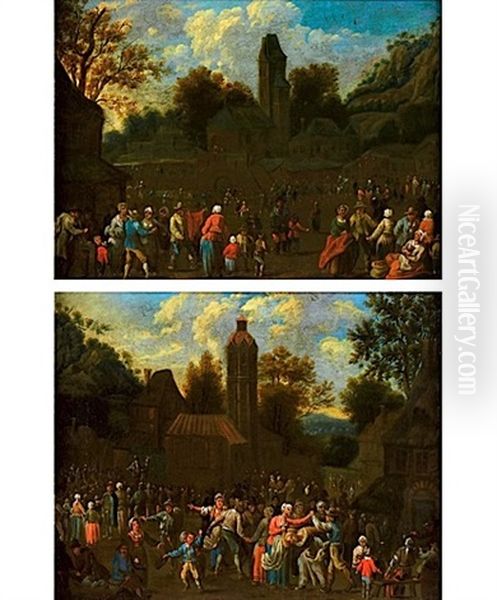 Scene De Marche (+ La Fete Au Village; 2 Works) - view 1