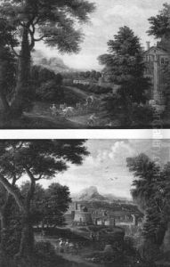 Paysages Animes De Promeneurs Et De Paysans Paysages Animes De Promeneurs Et De Paysans