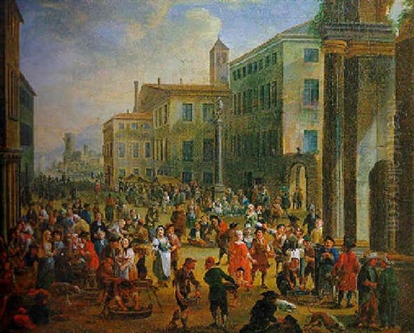 Scene De Marche Dans Une Ville En Italie - view 1