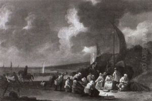 Fischmarkt Am Strand by Pieter Bout