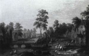 Altes Stadtchen Am Flus by Pieter Bout