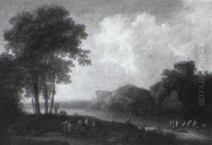 River Landscape With Peasants River Landscape With Peasants