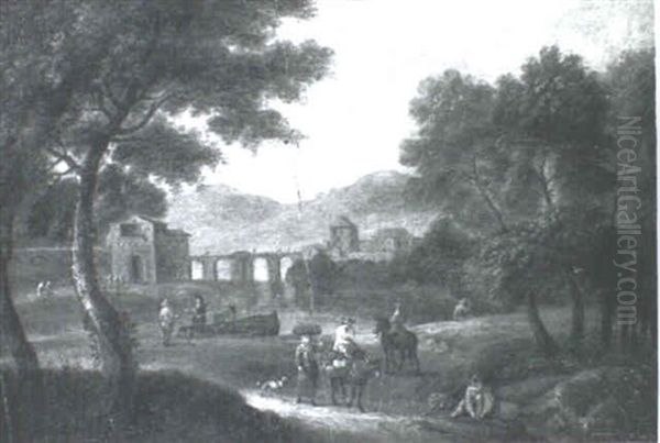 Landscape With Figures And Aqueduct In The Background - view 1