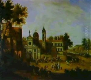 Markt Von Den Mauern Einer Stadt