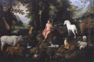 Apollon Jouant De La Lyre Au Milieu Des Animaux