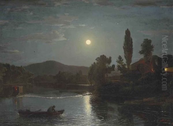 A Night River Scene - view 1