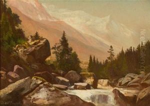 Mountain Landscape With Stream by Dewitt Clinton Boutelle