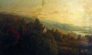 River Valley Landscape With Figures River Valley Landscape With Figures