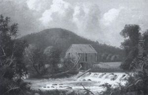 Landscape With Mill by Dewitt Clinton Boutelle