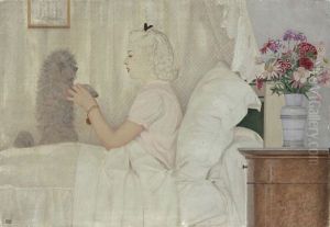 Sylvie Et Champagne by Bernard Boutet De Monvel