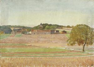 Le Village De Treuzy Pres De Nemours by Bernard Boutet De Monvel