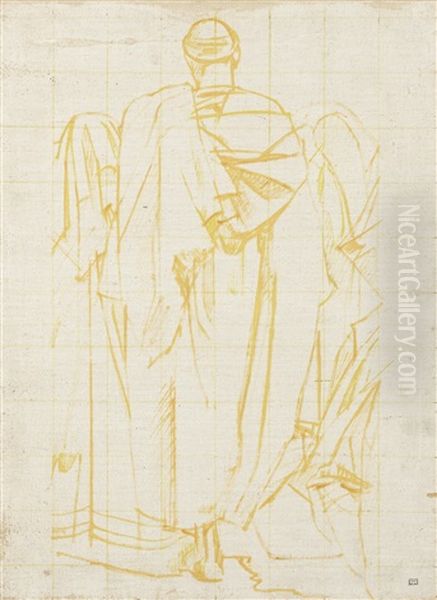Homme De Dos; Homme En Burnous - view 1