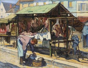 Boucherie (soleil) Ou Boucherie A 11h by Bernard Boutet De Monvel