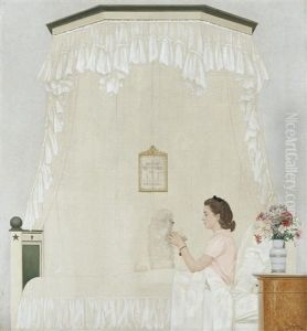 Sylvie Et Champagne by Bernard Boutet De Monvel