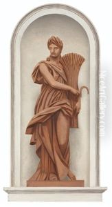 Panneaux Decoratifs : Ceres, Pomone, Ceres, Bacchus
