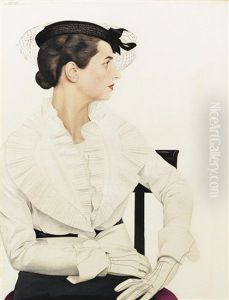 Delfina Boutet De Monvel Portant Un Ensemble De Pierre Piguet by Bernard Boutet De Monvel