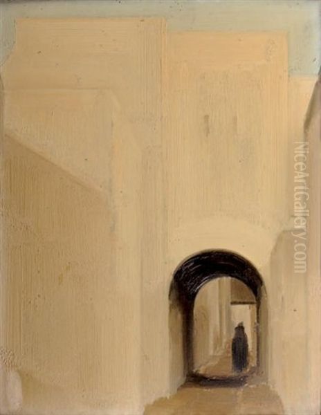 Rabat, Rue Hammam El Alou (preparatory Drawing) - view 1