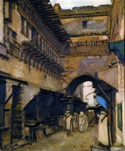Rue Animee Au Maroc by Bernard Boutet De Monvel