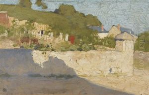 Le Potager A Bourre ; Le Pont A Vineuil by Louis Maurice Boutet de Monvel