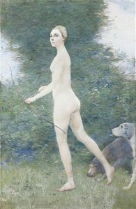La Jeune Diane by Louis Maurice Boutet de Monvel