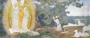 La Vision Et L'inspiration De Jeanne D'arc by Louis Maurice Boutet de Monvel