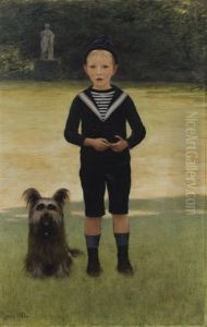 Portrait D'enfant En Costume Marin Portrait D'enfant En Costume Marin