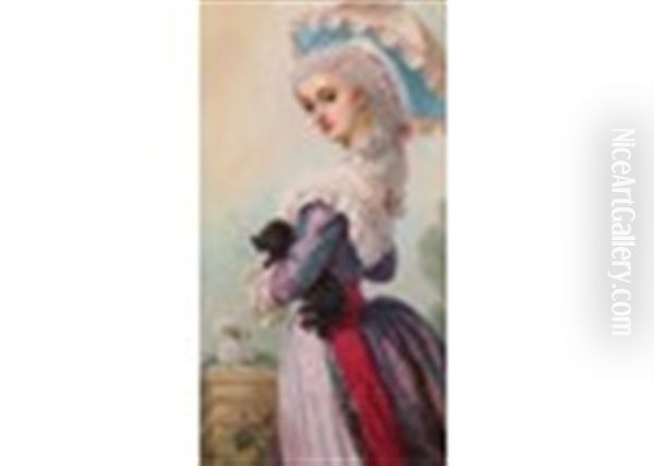 Une Elegante Au Chien - view 1
