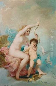 Amor Og Venus by Charles Edouard Boutibonne