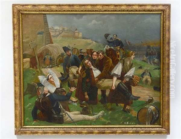 Carrying The Wounded Soldier - view 1
