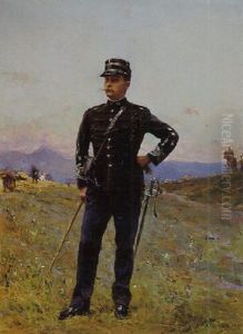 Portrait Du Duc De Maille En Militaire by Paul Emile Boutigny