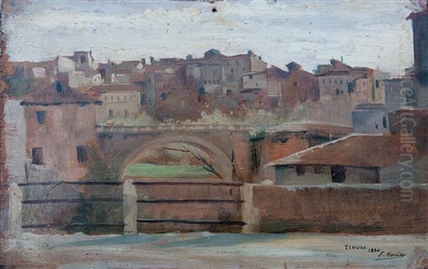 Tivoli (+ Italienische Kustenlandschaft, Lrgr; 2 Works) - view 1