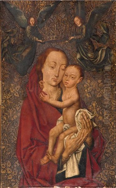 Vierge A L"enfant Couronnee Par Des Anges - view 1
