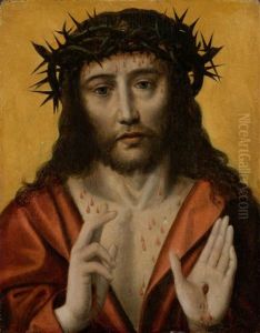 Ecce Homo (christ As Man Of Sorrows) by Aelbrecht Bouts