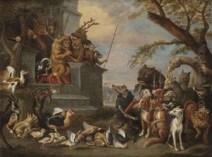Reynard Accused By Ysengrim At King Noble's Court
