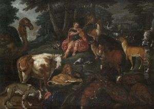 Orphee Charmant Les Animaux by Frederik Bouttats the Elder