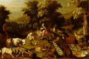 Orpheus Charming The Animals by Frederik Bouttats the Elder