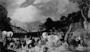 The Animals Entering The Ark by Frederik Bouttats the Elder