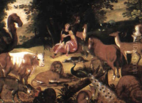 Orpheus Playing To The Animals - view 1