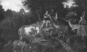 Orphee Charmant Les Animaux by Frederick Bouttats the Younger